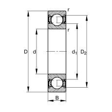 S 61814-2RSR-Y, (j) DIN 625-1 (bio)(zhn)Ҫߴ, ɂ(c)ܷ