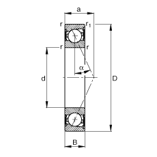 SS B7003-E-2RSD-T-P4S, {(dio)(ji)Ɍb|  = 25ɂ(c)ܷ⣬ǽ|ƹ