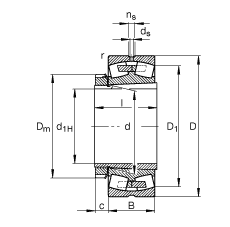 {ĝLS 22344-K-MB + H2344X, (j) DIN 635-2 ˜ʵҪߴ, F׺;o